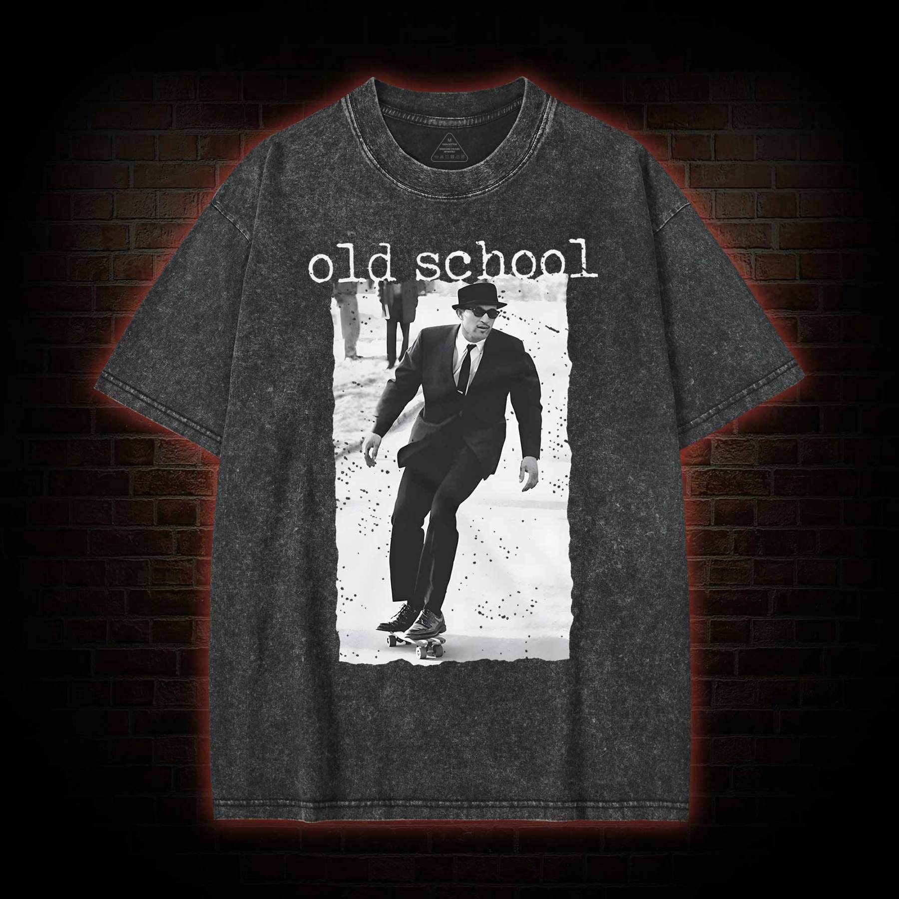 Old School Skateboarding Washed T-shirt