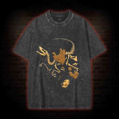 Plumber Palaeontology Washed T-shirt