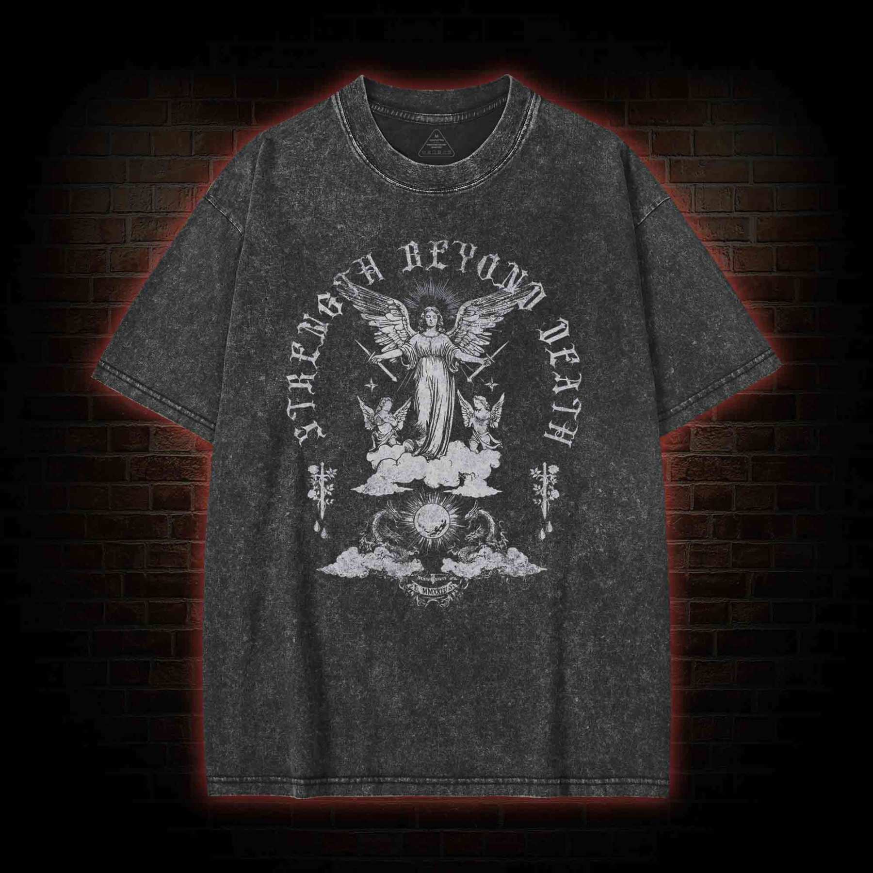 Strength Beyond Death Washed T-shirt