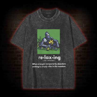 Relaxing Knight Washed T-shirt