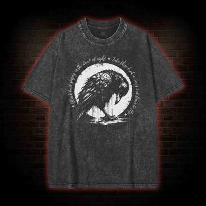 Blackbird Singing in the Dead of Night Washed T-shirt