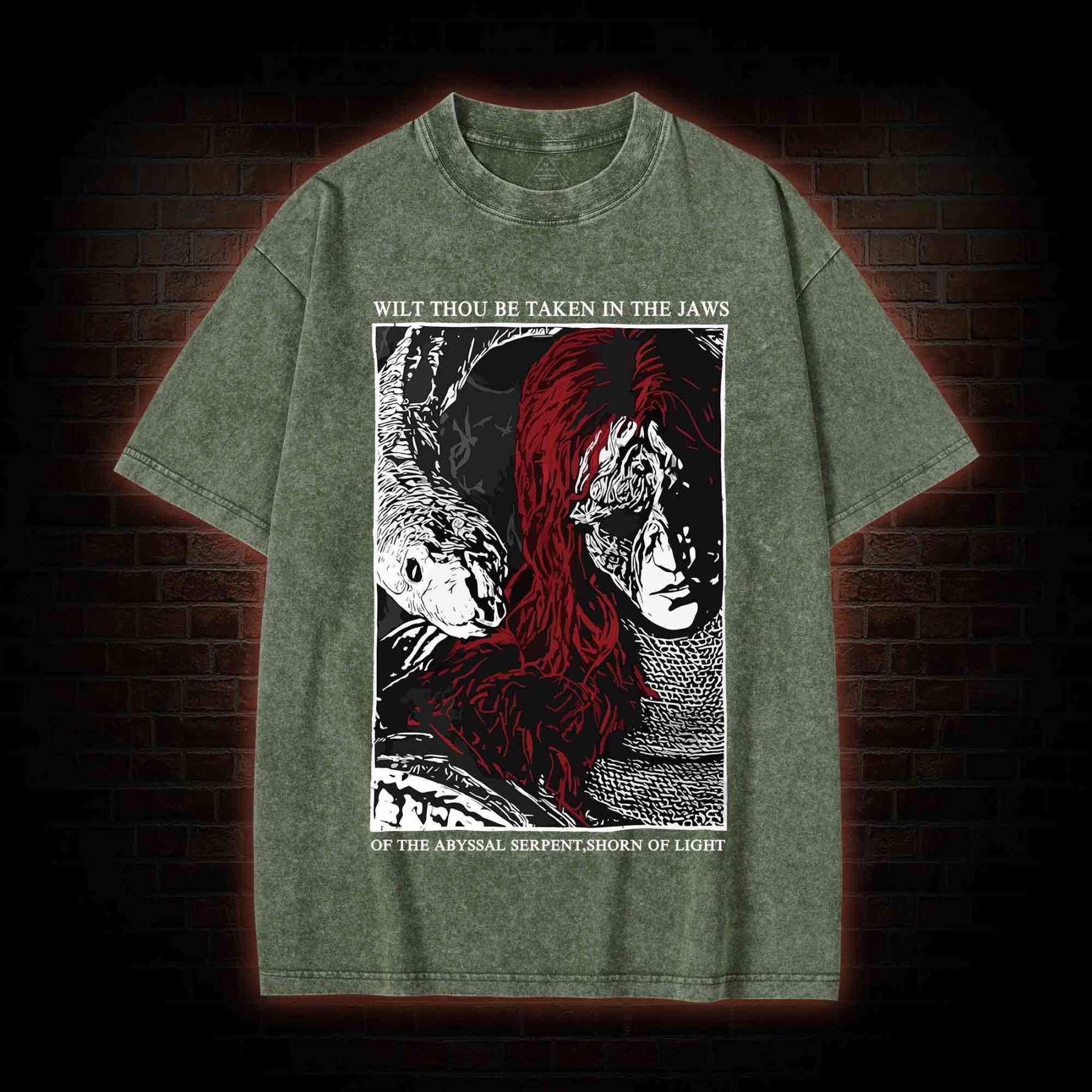 The Abyssal Serpen Washed T-shirt
