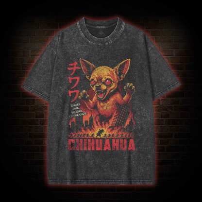 Chihuahua Chaos Washed T-shirt
