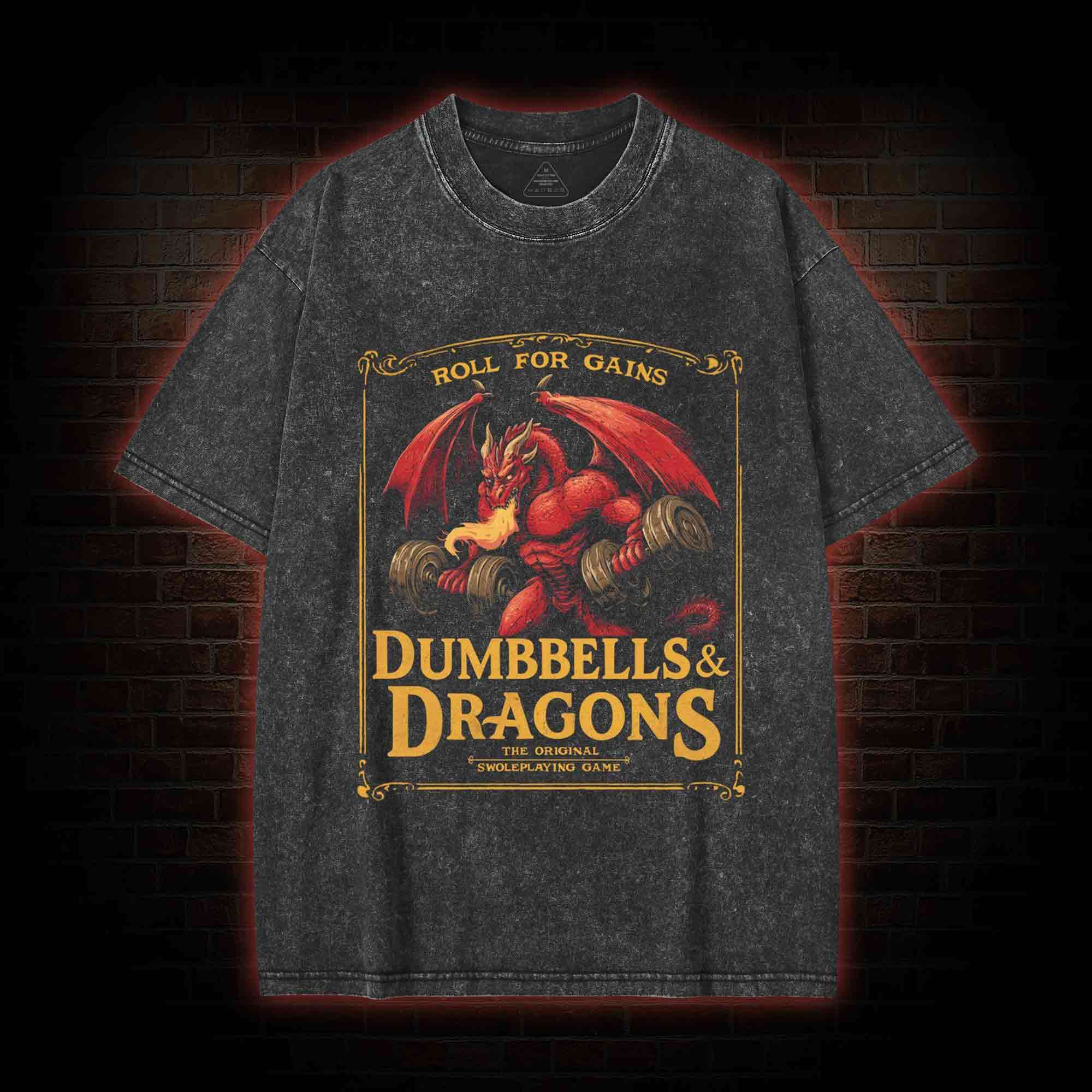 Roll for Gains Washed T-shirt