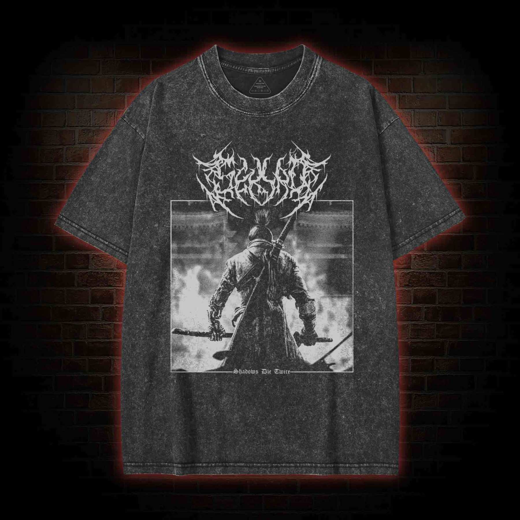 Hesitation is Defeat Washed T-shirt