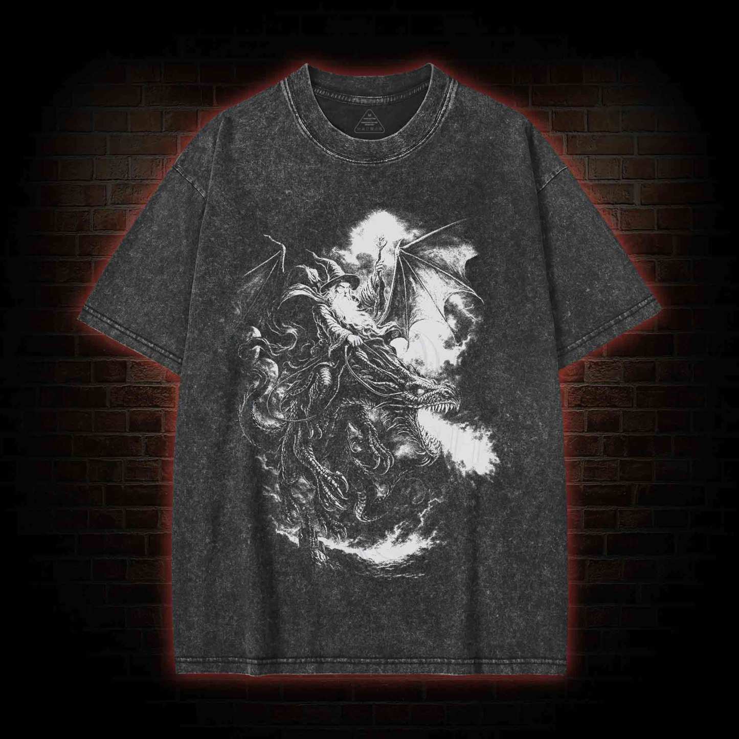 Wizard Dragon Washed T-shirt