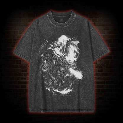 Wizard Dragon Washed T-shirt