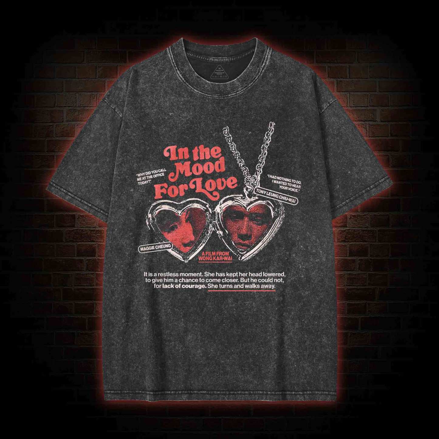 She Turns and Walks Away Washed T-shirt