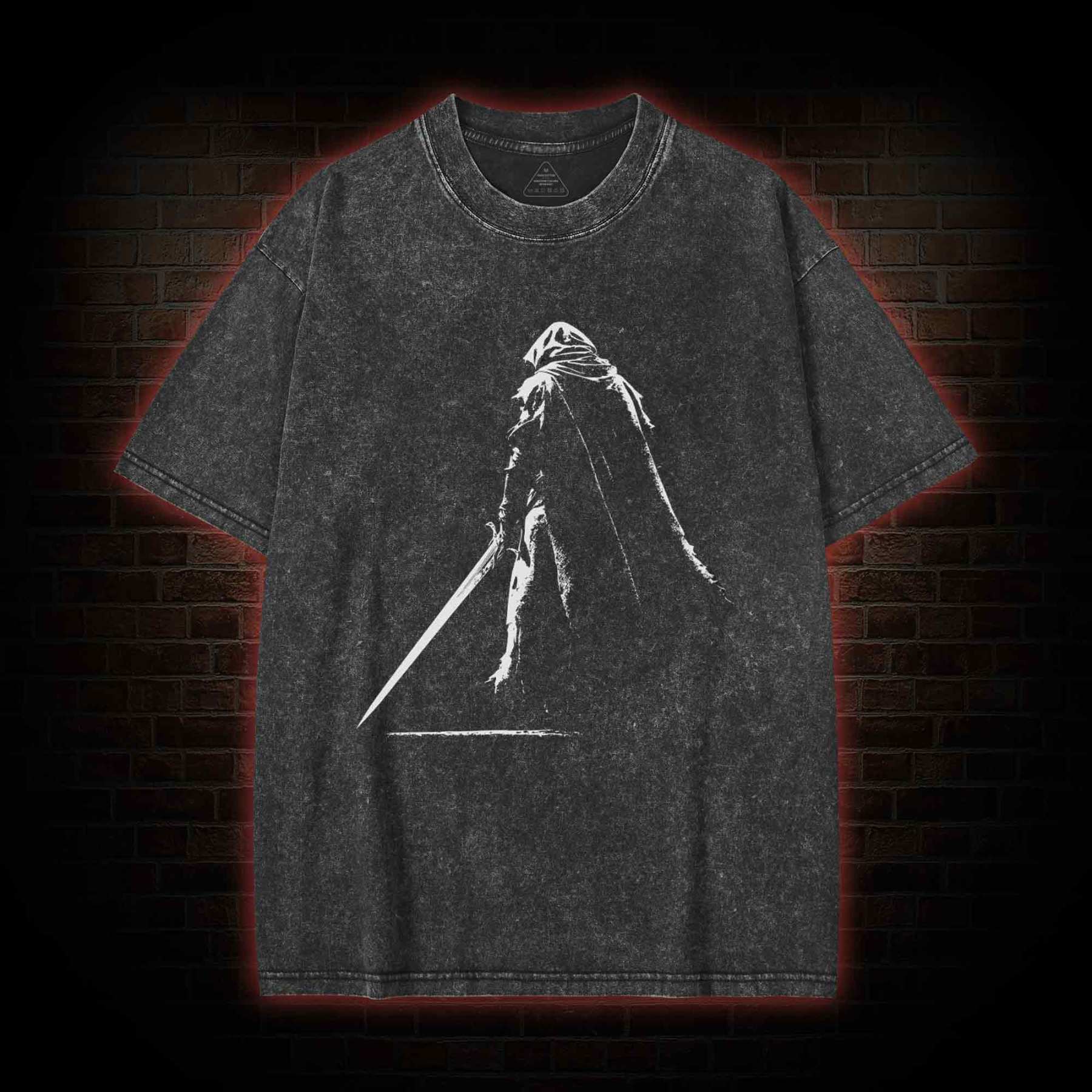 Medieval Knight Vinage Washed T-shirt