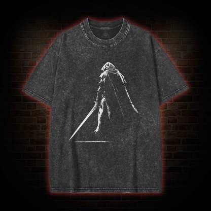 Medieval Knight Vinage Washed T-shirt