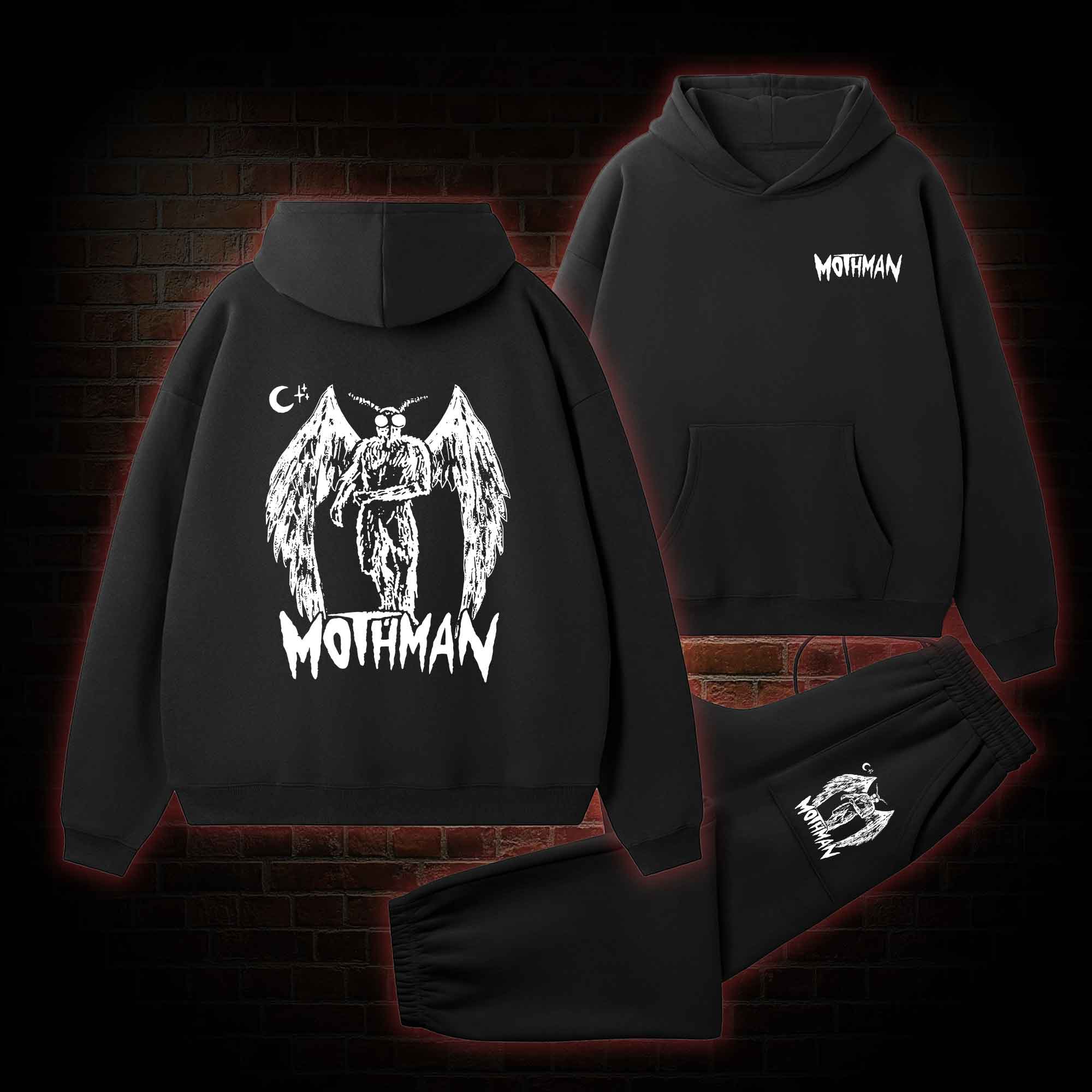 Mothman Fleece Hoodie Set