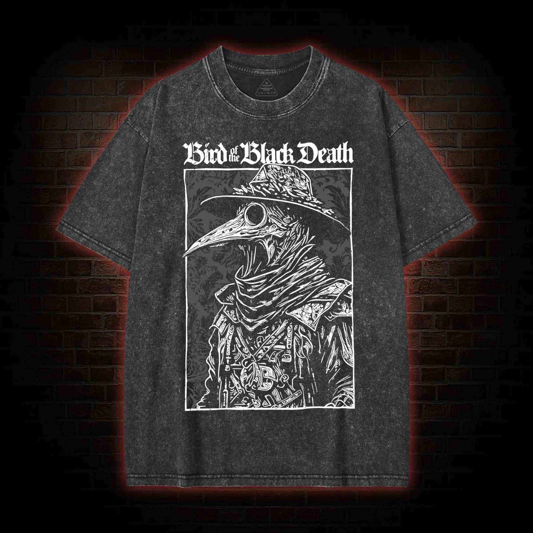 Bird of The Black Death Washed T-shirt