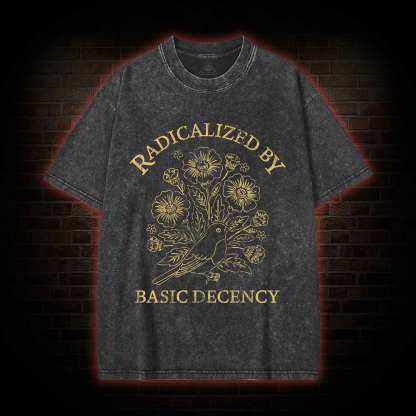 Vintage Radicalized by Basic Decency Washed T-shirt