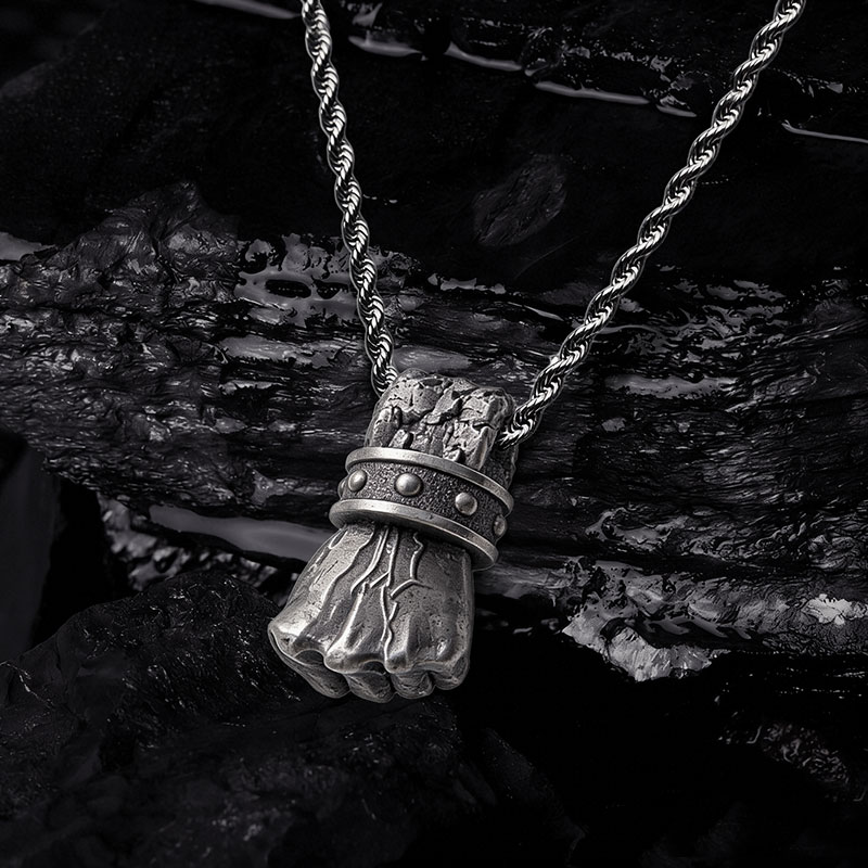Fist of Vengeance Sculptural Necklace