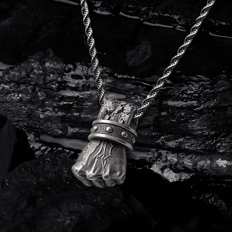 Fist of Vengeance Sculptural Necklace