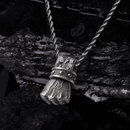 Fist of Vengeance Sculptural Necklace