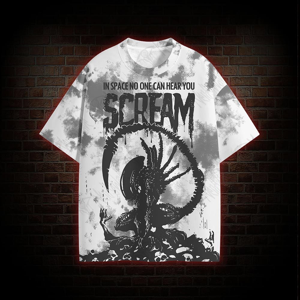 In Space No One Can Hear You Scream Graphic T-shirt