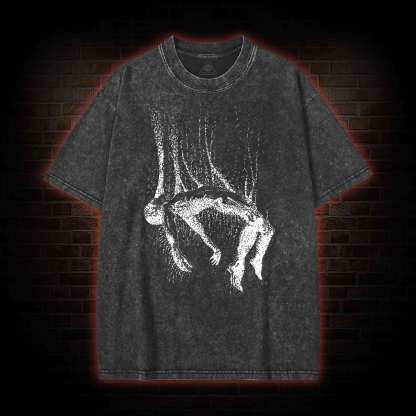 Body Falling From Sky Washed T-shirt