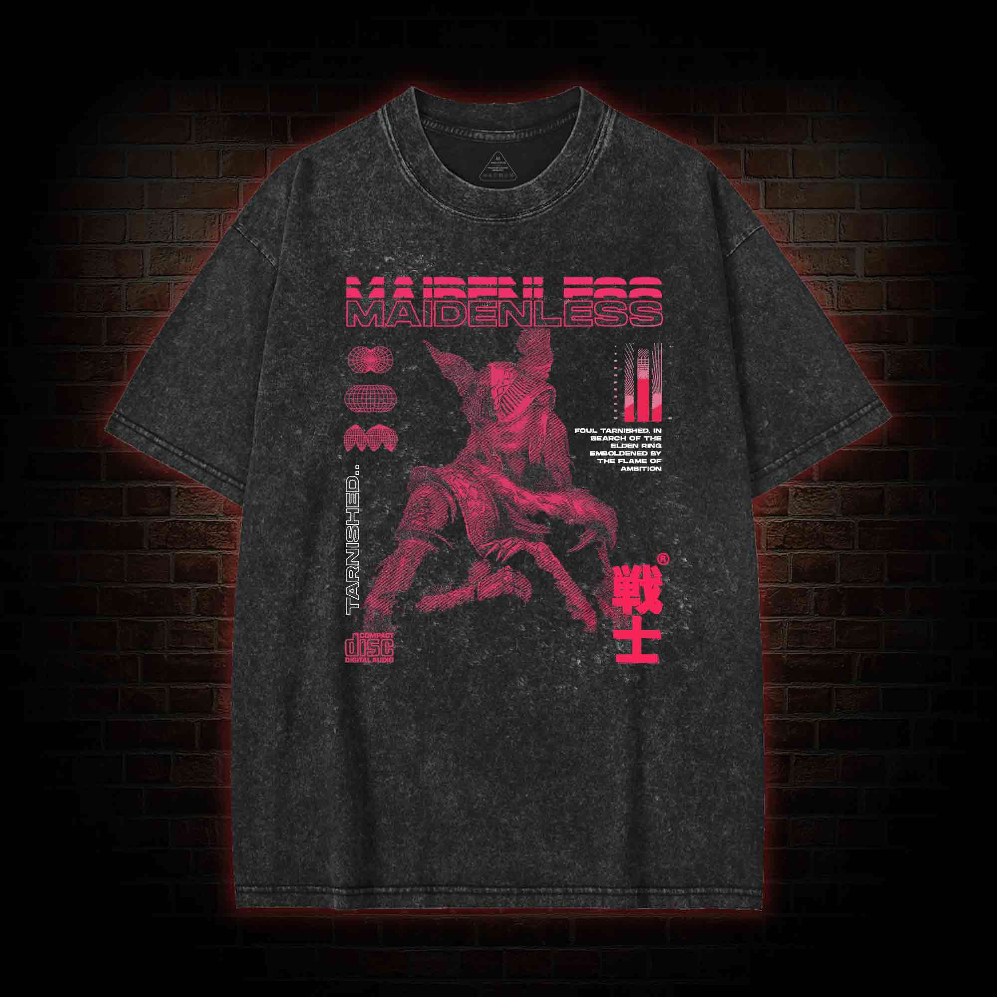 Maidenless Warrior Washed T-shirt