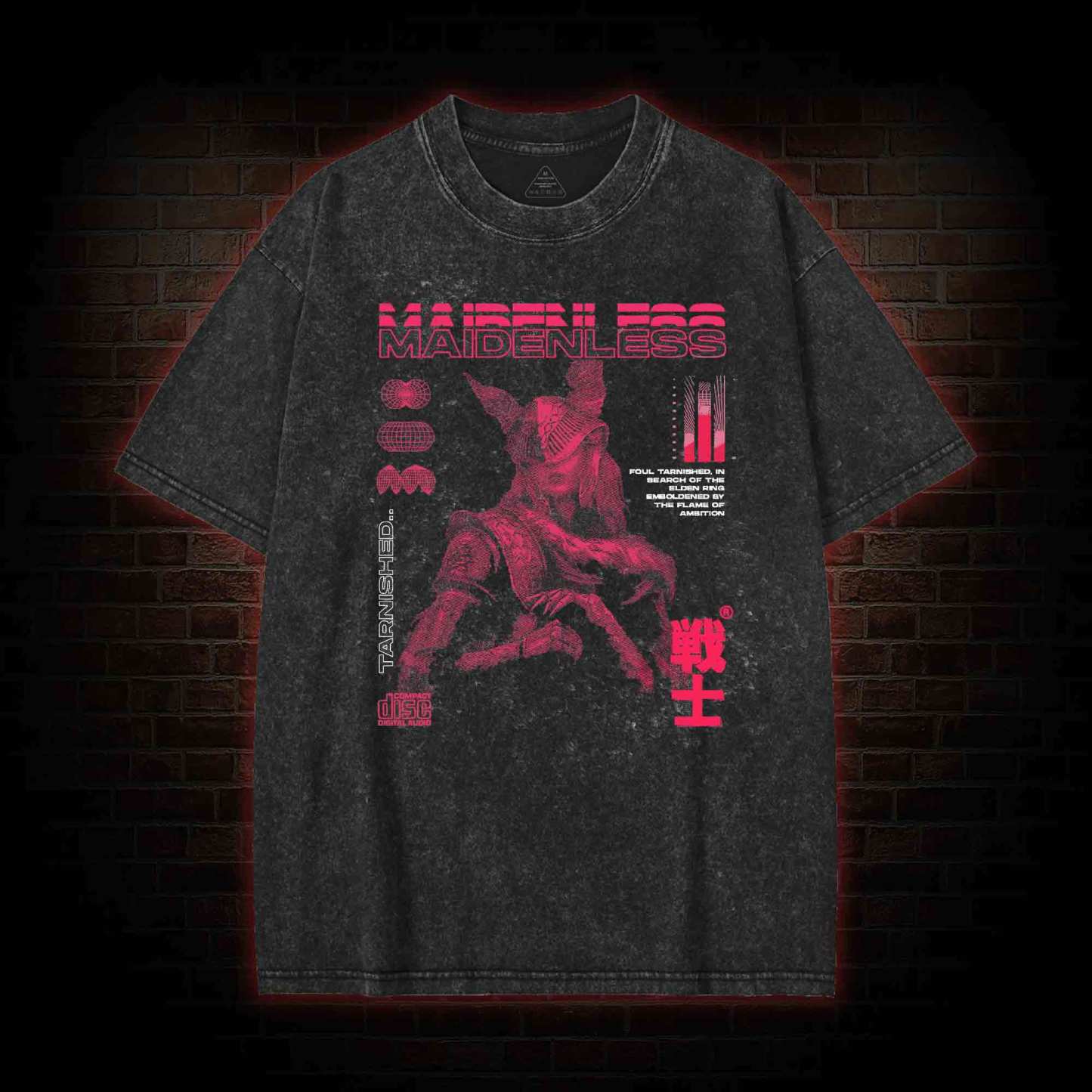 Maidenless Warrior Washed T-shirt