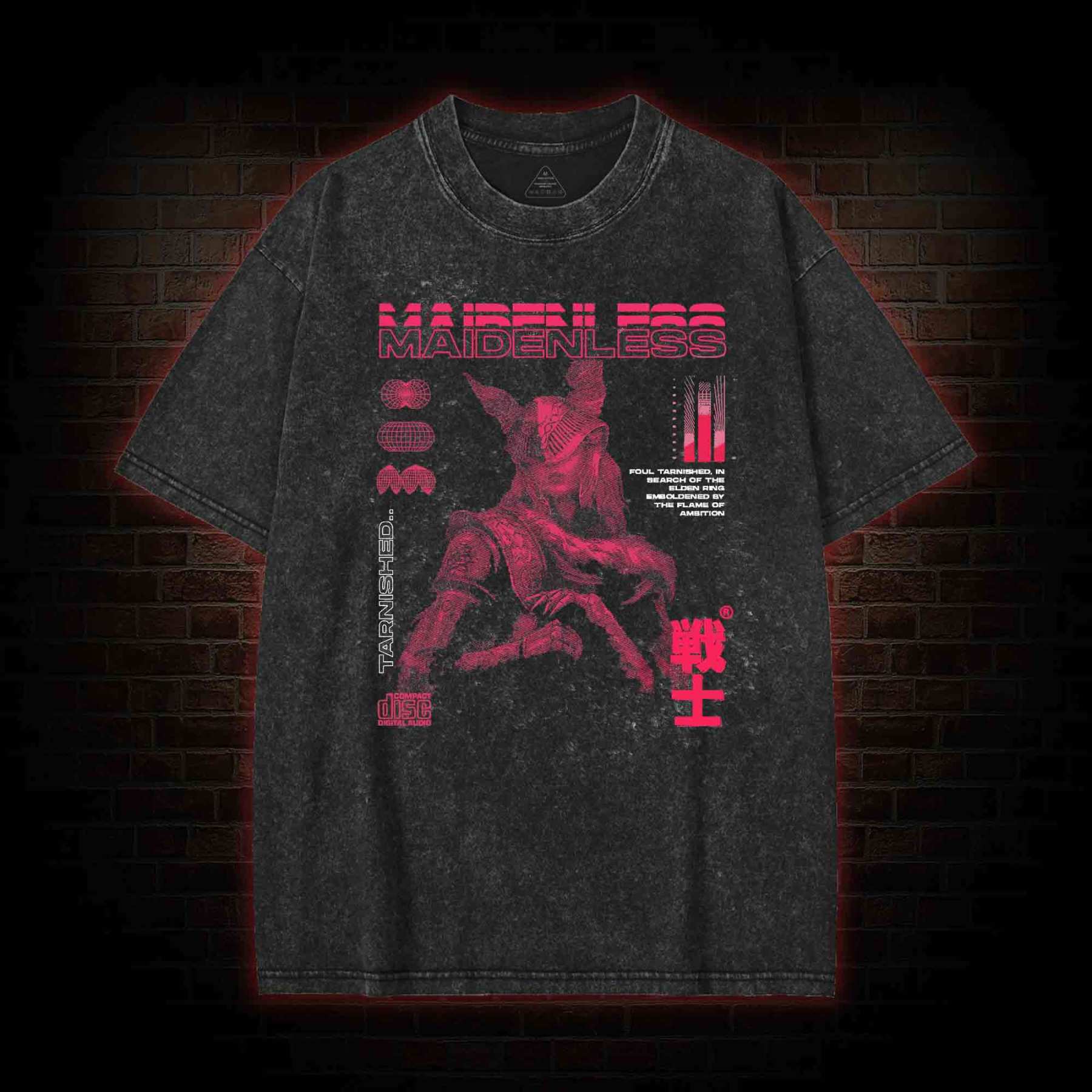 Maidenless Warrior Washed T-shirt