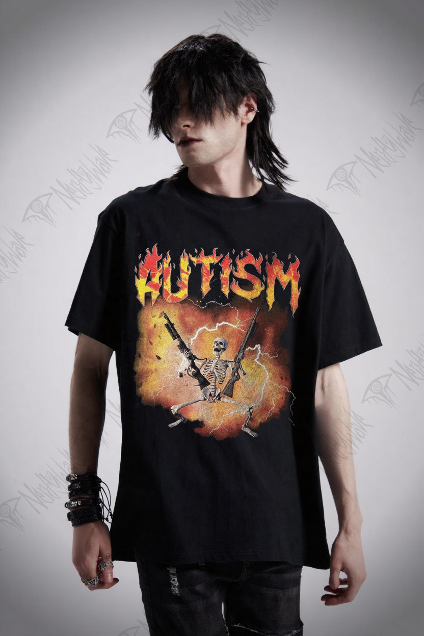 Autistic Funny Skeleton T-shirt