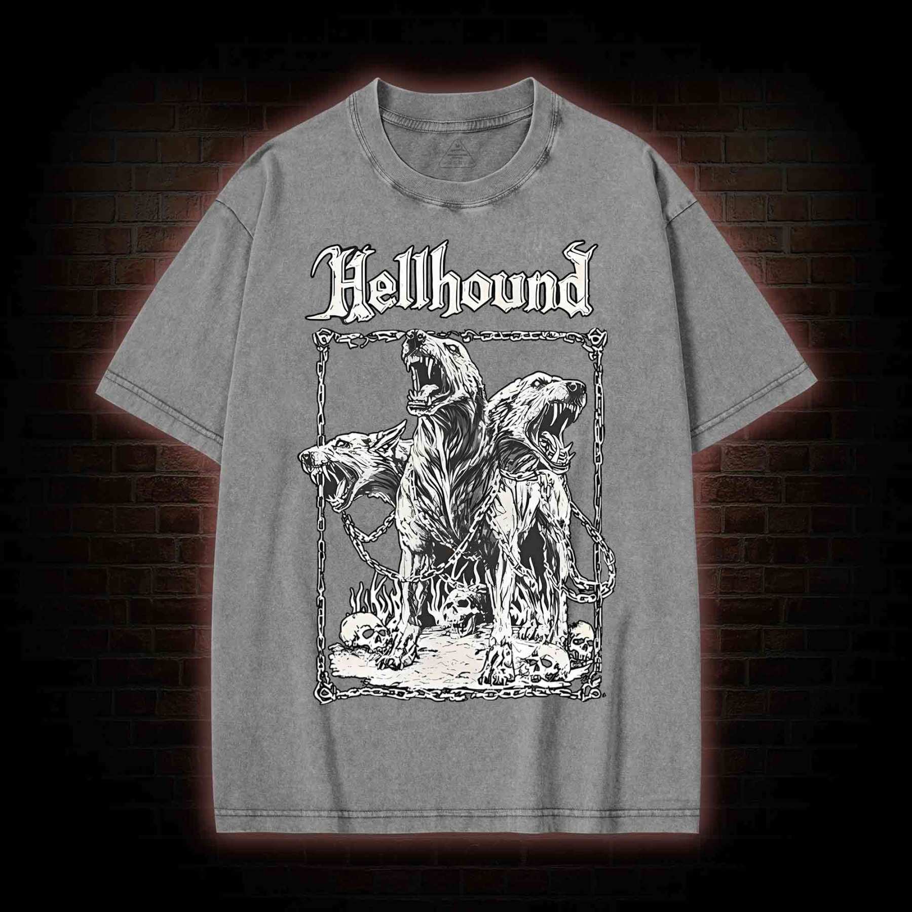 Hell Hound Cerberus Washed T-shirt