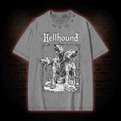 Hell Hound Cerberus Washed T-shirt