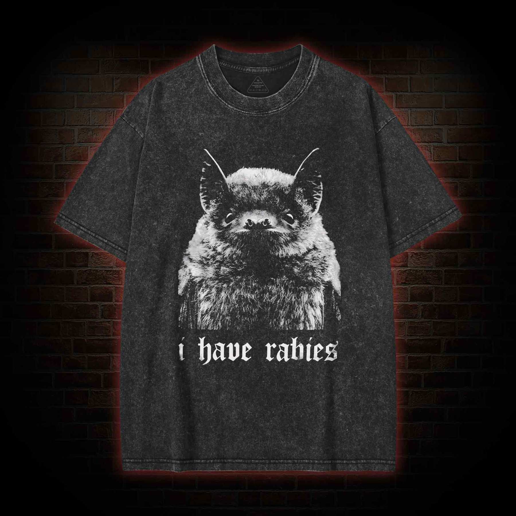 I Have Rabies Washed T-shirt