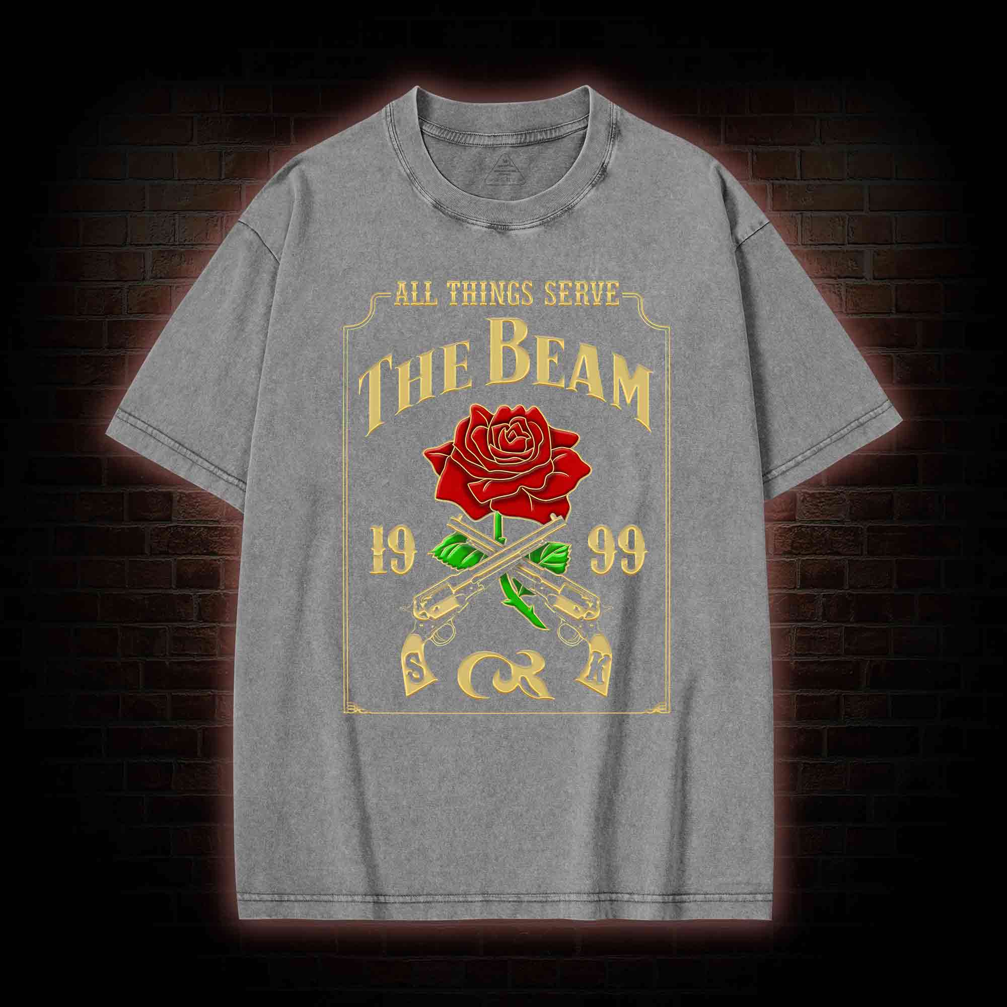 All Things Serve the Beam Washed T-shirt