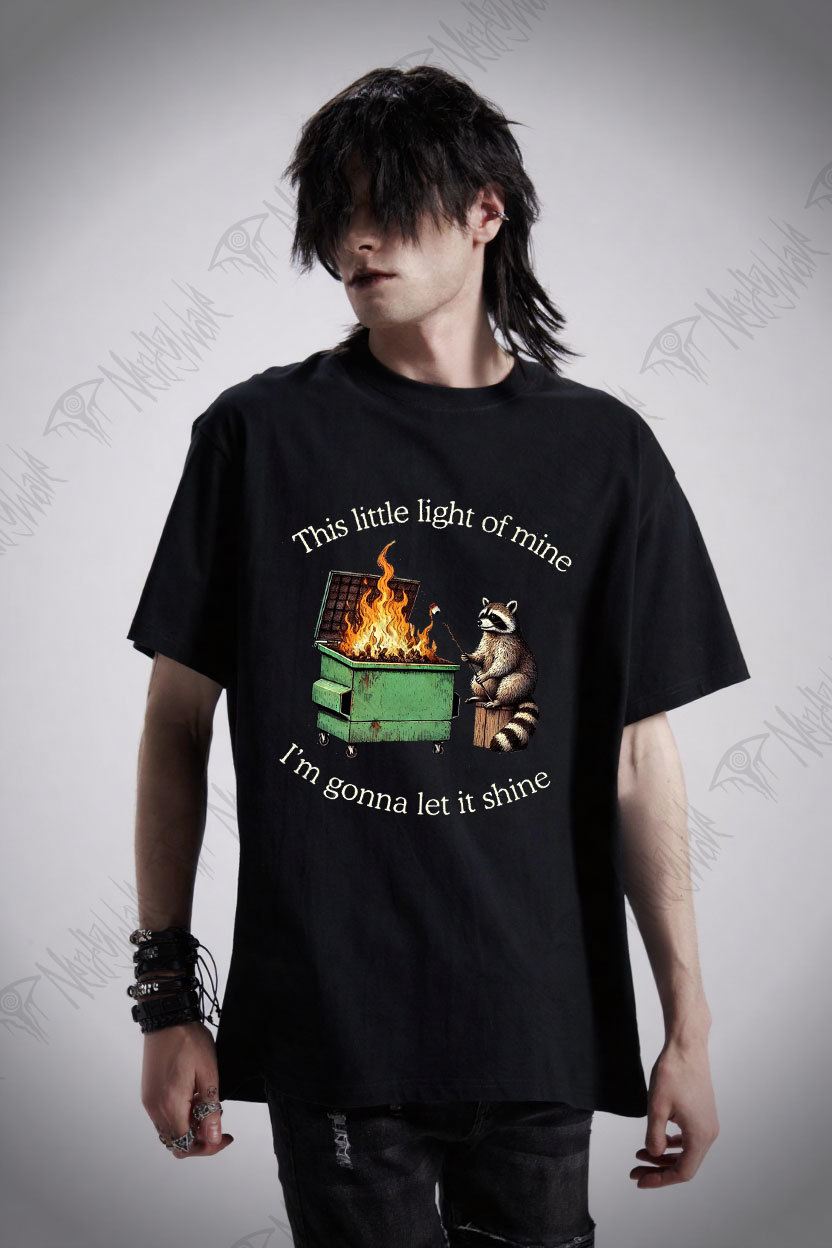 Dumpster Fire Raccoon T-shirt