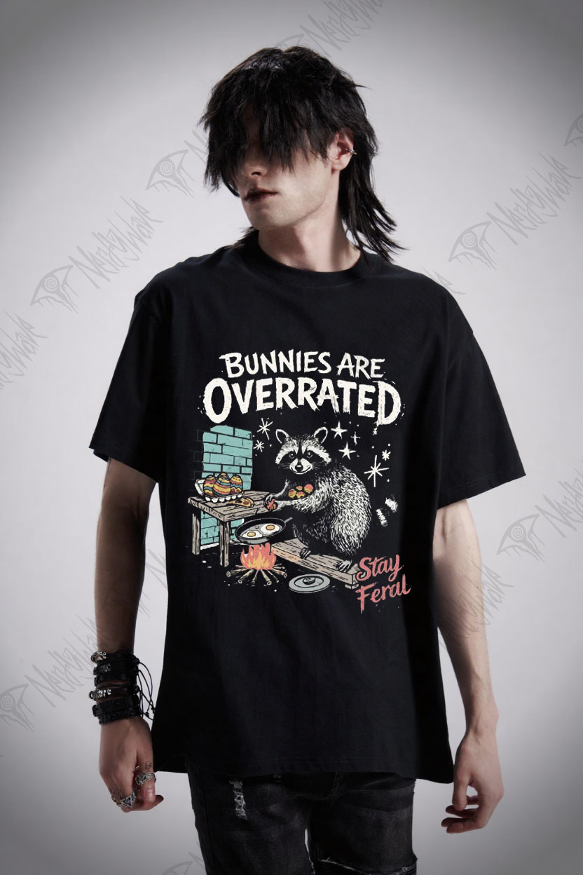 Bunnies are Overrated Stay Feral T-shirt