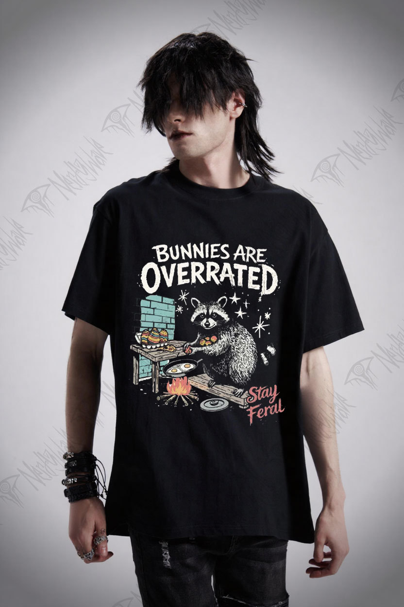 Bunnies are Overrated Stay Feral T-shirt