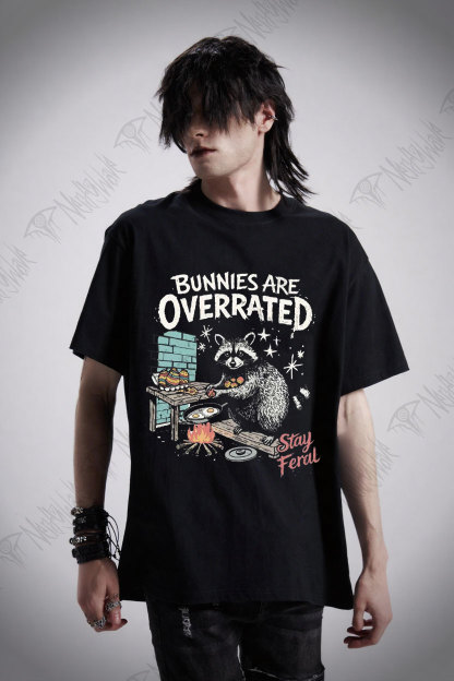 Bunnies are Overrated Stay Feral T-shirt