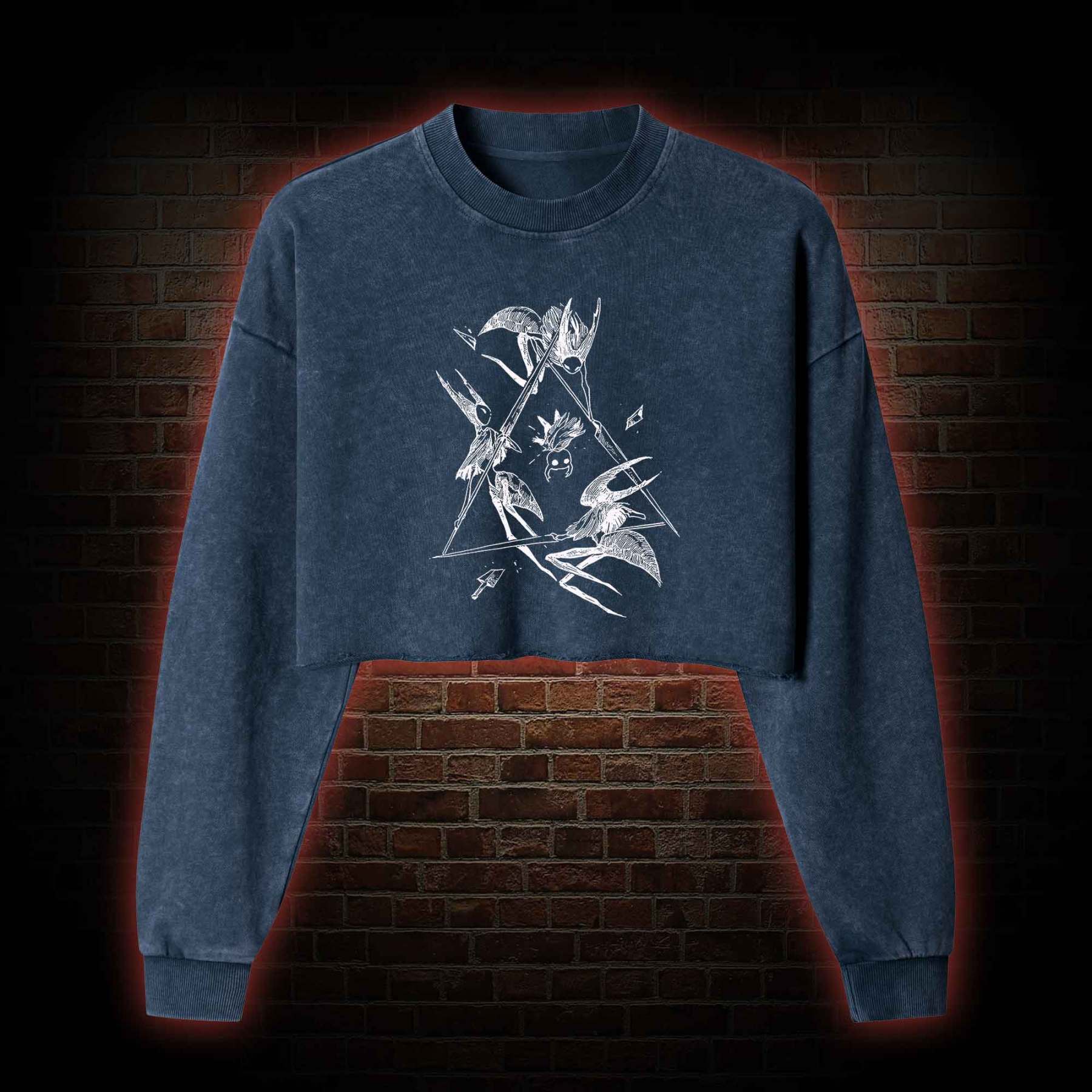 No Cost Too Great Washed Cropped Sweatshirts