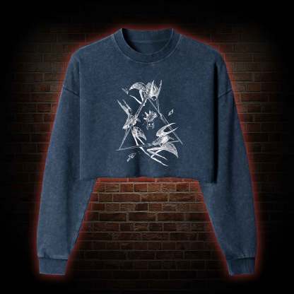 No Cost Too Great Washed Cropped Sweatshirts