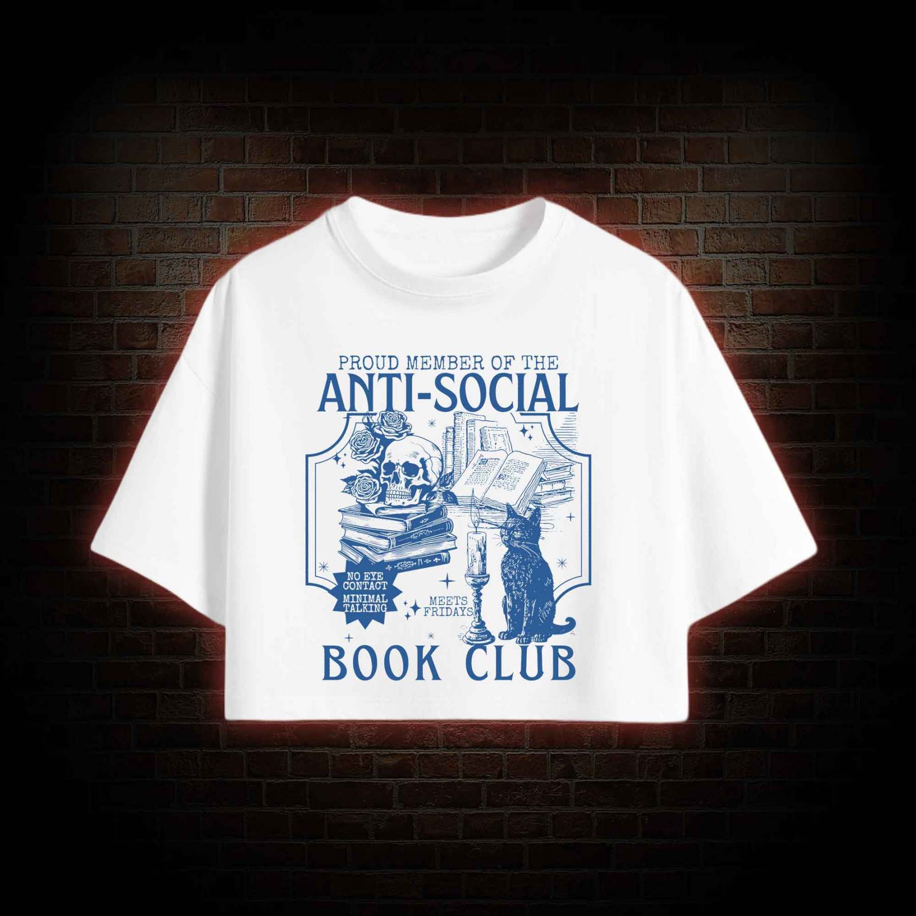 Anti-Social Book Club Crop Top