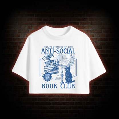 Anti-Social Book Club Crop Top