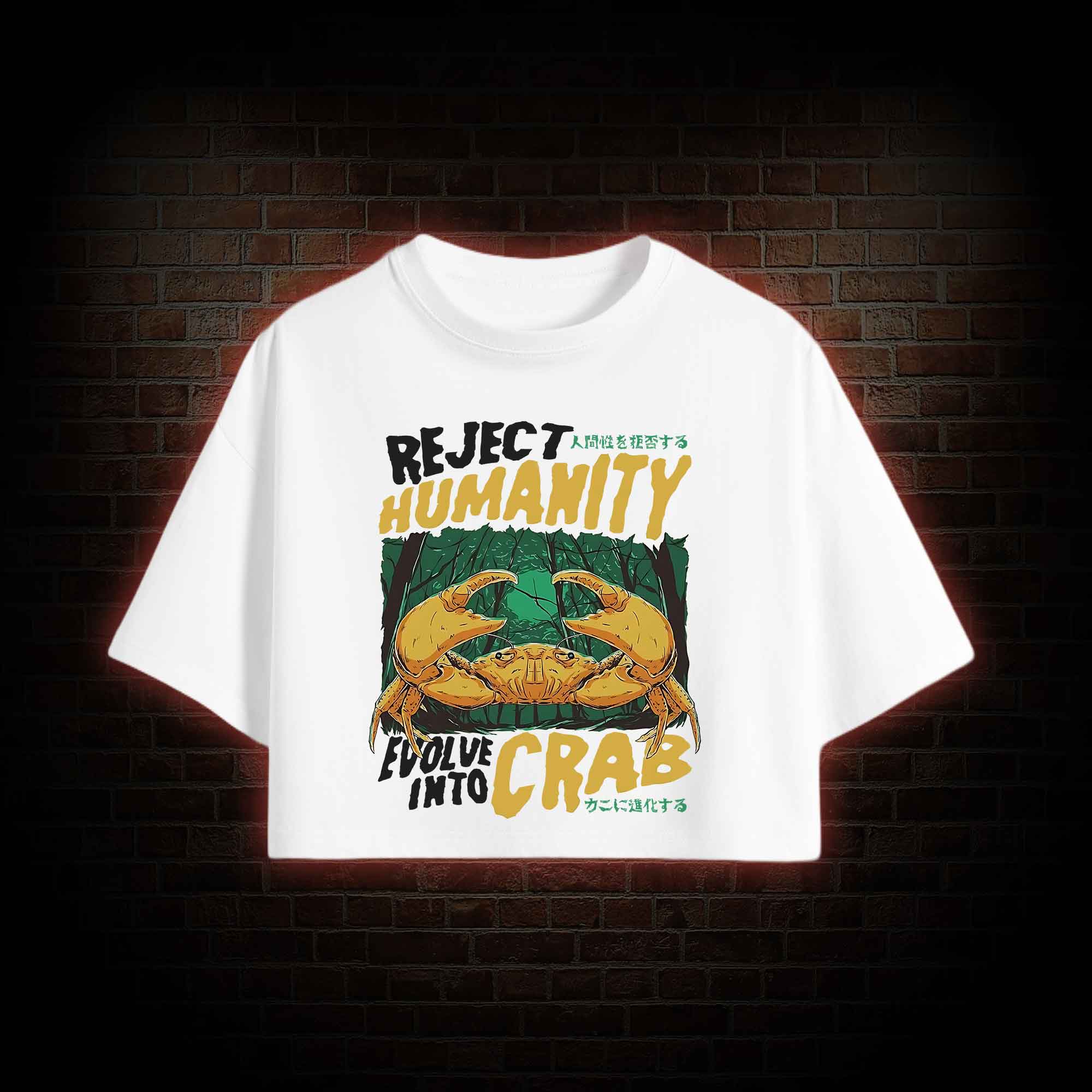 Reject Humanity Crab Crop Top