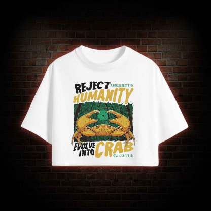 Reject Humanity Crab Crop Top