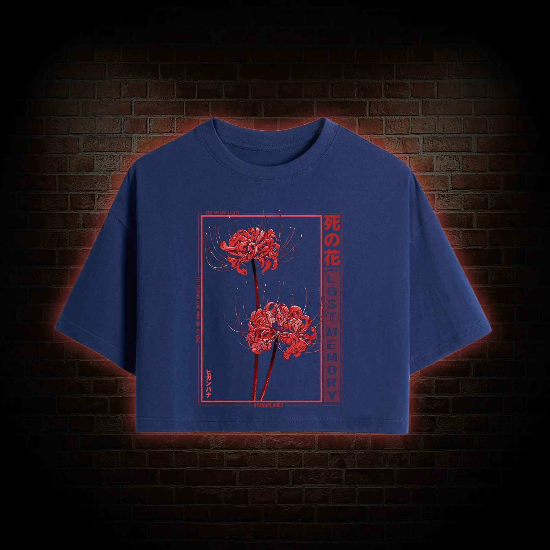 Red Spider Lily Crop Top