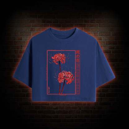 Red Spider Lily Crop Top