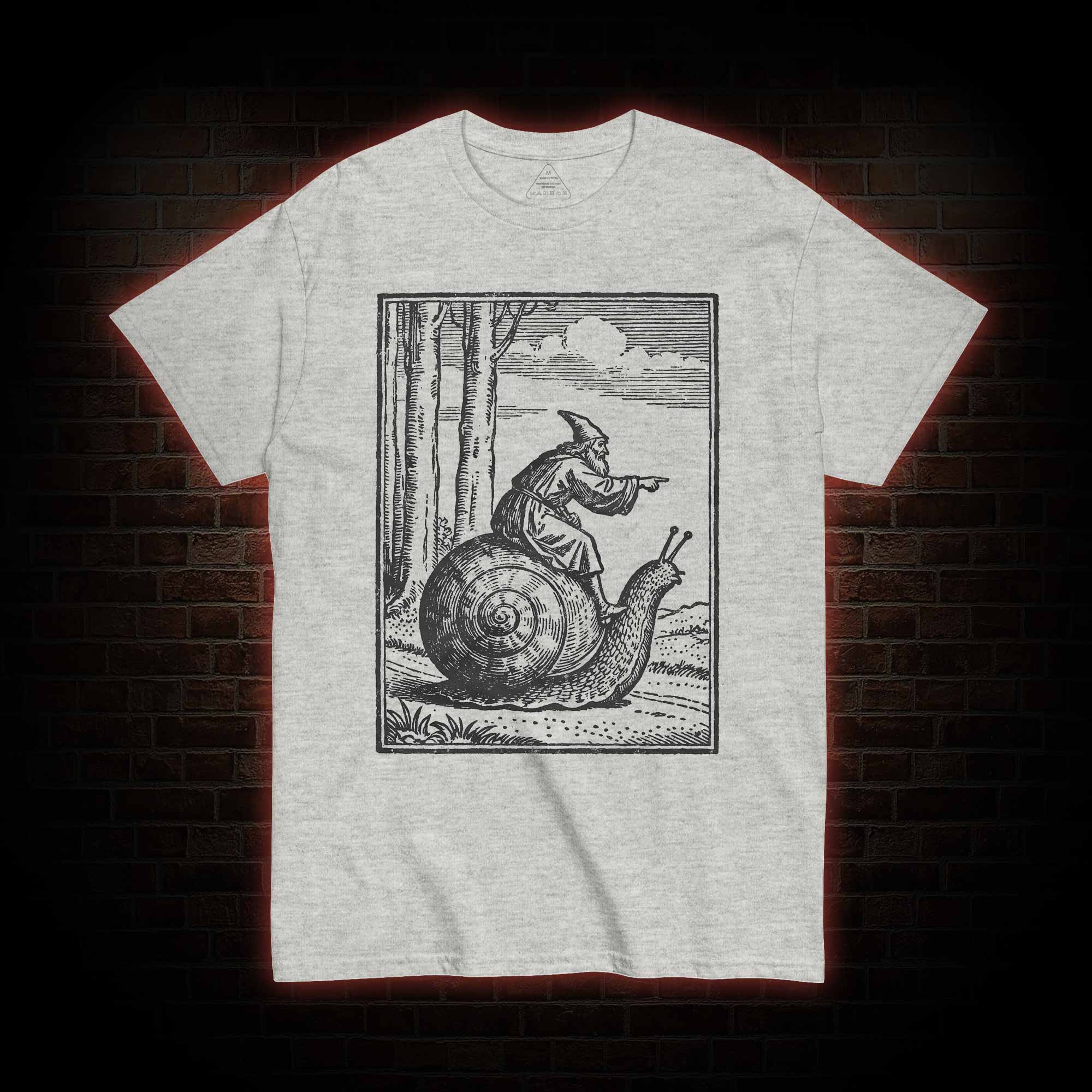 Medieval Snail Rider T-shirt