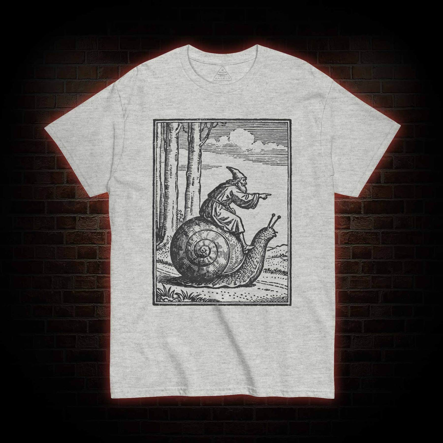 Medieval Snail Rider T-shirt