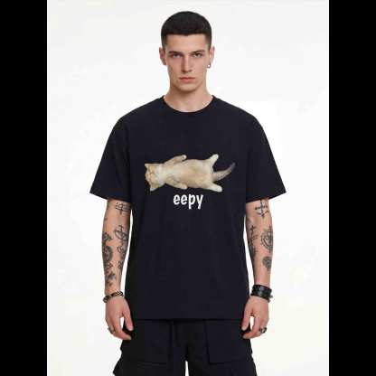 Silly Sleepy Cat T-shirt