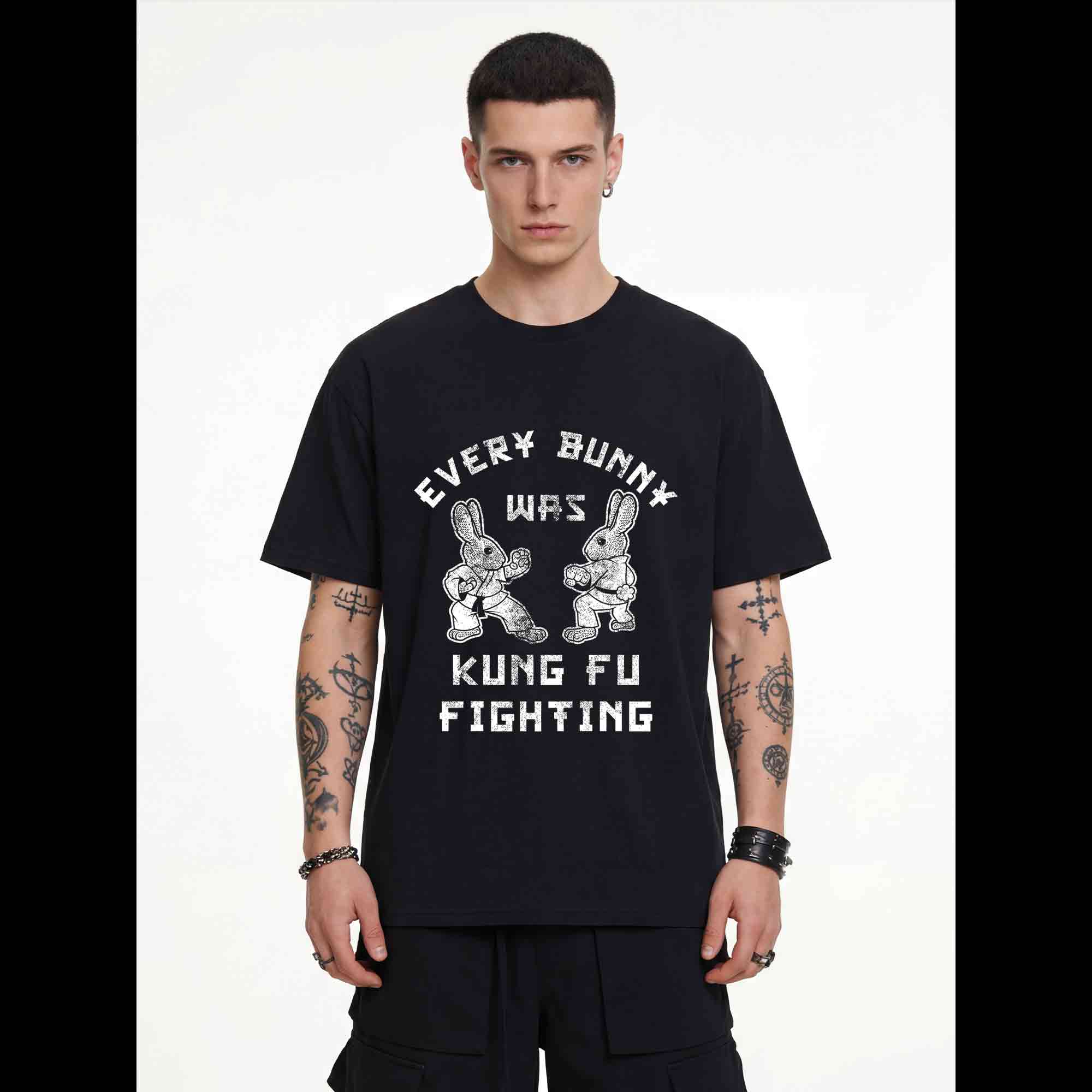 Kung Fu Fighting Bunny T-shirt