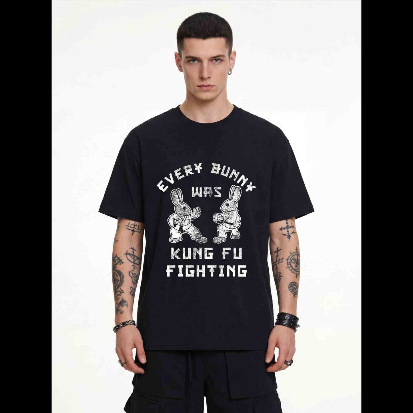 Kung Fu Fighting Bunny T-shirt