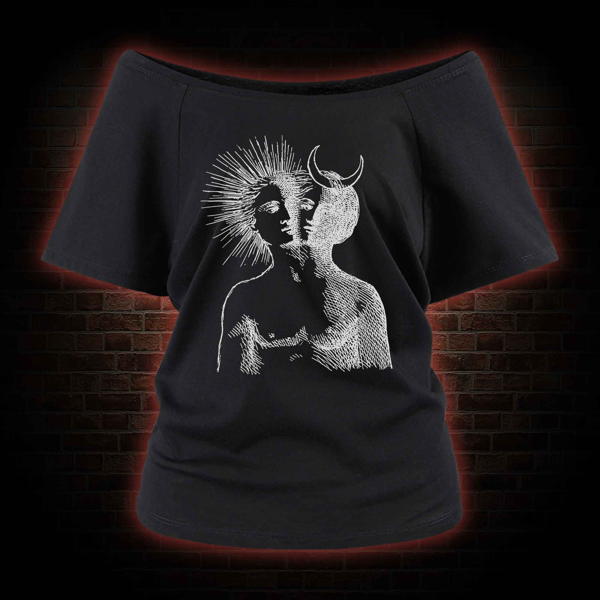 Duality Off Shoulder T-shirts