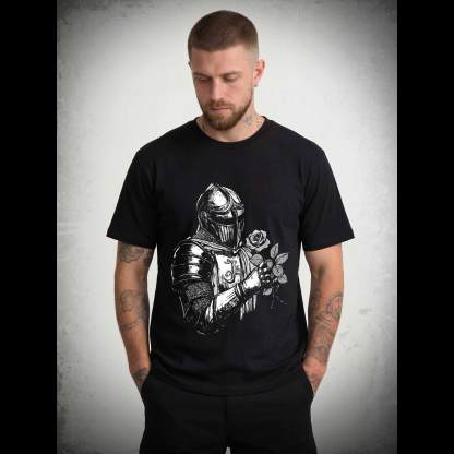 Knight Holding Roses T-shirt