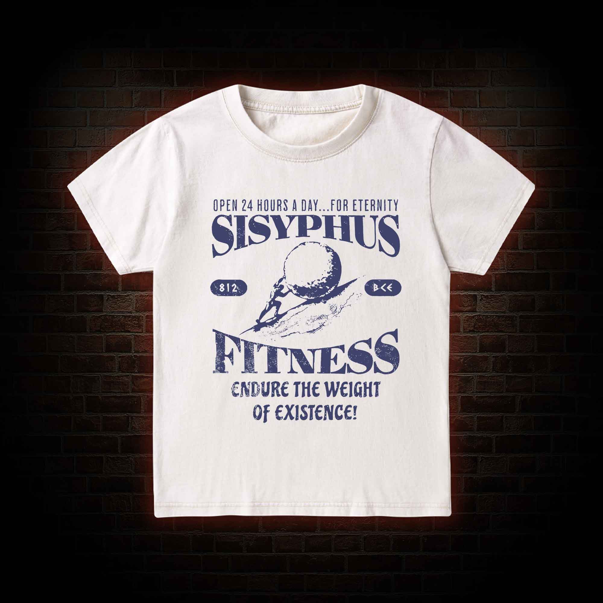 Sisyphus Fitness Kid Washed T-Shirt
